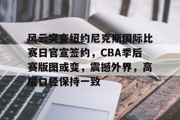 风云突变纽约尼克斯国际比赛日官宣签约，CBA季后赛版图或变，震撼外界，高层口径保持一致的简单介绍-开云体育网址